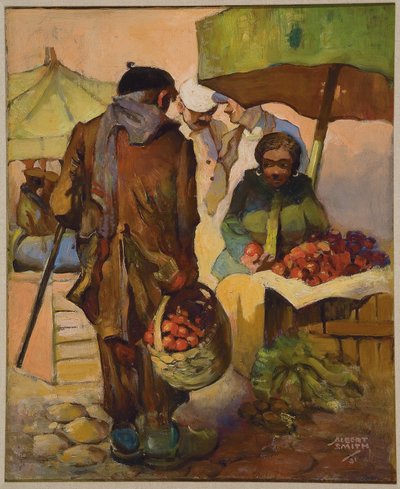 Mercado, Niza, Francia de Albert A. Smith