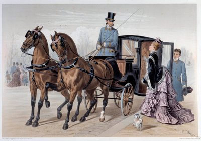 Carrera de caballos ingleses. Estampa de Albert Adam (1833-?) 1874. París, Museo Carnavalet de Albert Adam
