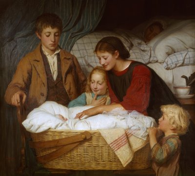 El recién nacido de Albert Anker