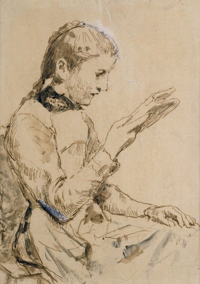 Niña leyendo de Albert Anker