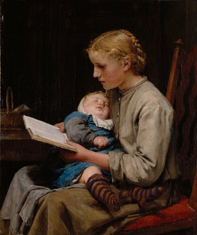 Rose y Bertha Gugger, 1883 de Albert Anker