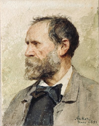 Autorretrato de Albert Anker