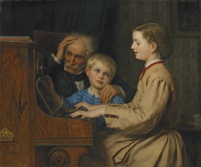 Canción de la patria, 1874 de Albert Anker