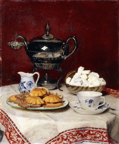 Naturaleza muerta: Té sabroso, 1897 de Albert Anker