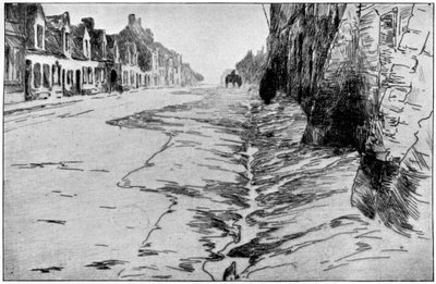 La Grande Rue, Flandre, 1898 de Albert Baertsoen