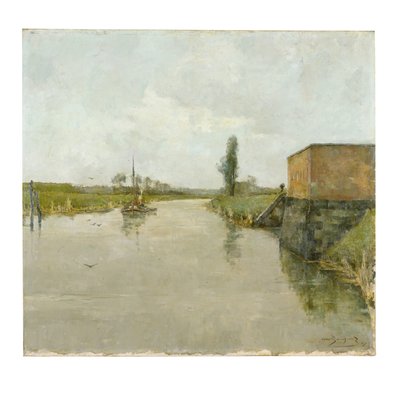 El río Escalda en Dendemonde de Albert Baertsoen