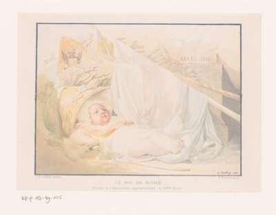Bebé con atributos reales
Le Roi de Rome (título en el objeto) de Albert Bertrand