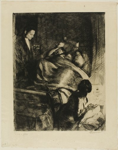 Entrega, placa tres de Mujer de Albert Besnard
