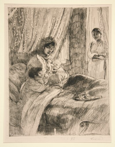 Almuerzo (o, Feliz Maternidad) [Almuerzo (o, Feliz Maternidad)] de Albert Besnard