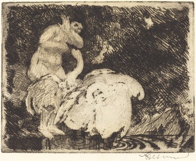 Leda bañándose de Albert Besnard
