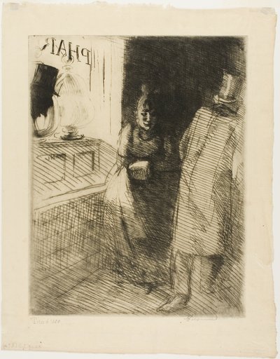 Prostitución, placa diez de Mujer de Albert Besnard