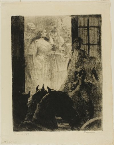 Éxito social, plato siete de Woman de Albert Besnard