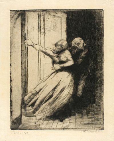 La Violación, plato ocho de Mujer de Albert Besnard