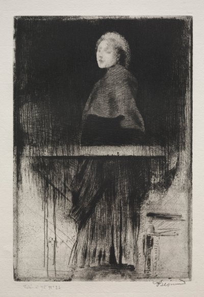 Mujer con capa de Paul Albert Besnard