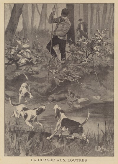 Caza de nutrias de Albert Besnou