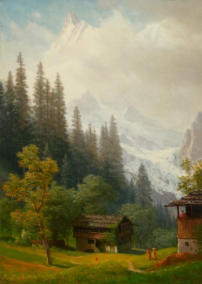 Escena alpina de Albert Bierstadt
