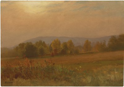 Paisaje de Otoño, Nueva Inglaterra de Albert Bierstadt