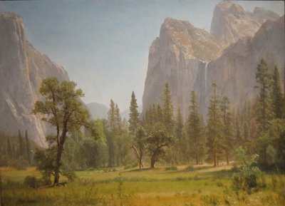 Cataratas Bridal Veil, Valle de Yosemite, California de Albert Bierstadt