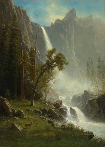 Cataratas del Velo de Novia, Yosemite de Albert Bierstadt