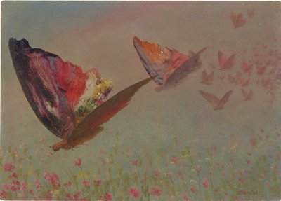 Mariposas con jinetes de Albert Bierstadt