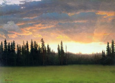 Atardecer en California de Albert Bierstadt