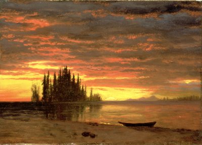 Atardecer en California de Albert Bierstadt