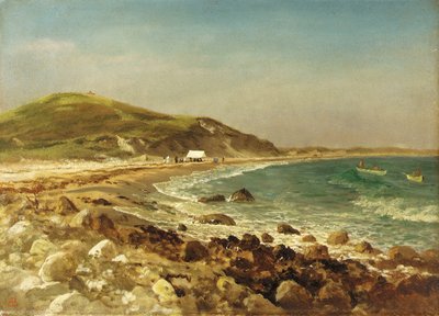 Escena costera de Albert Bierstadt