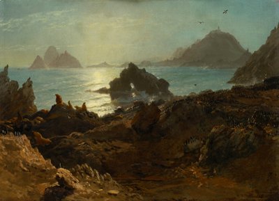 Islas Farallón, Océano Pacífico, California de Albert Bierstadt