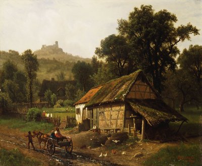 En las estribaciones, 1861 de Albert Bierstadt