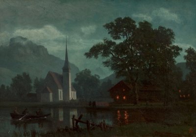 Lago de Lucerna, Suiza de Albert Bierstadt