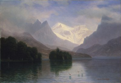 Escena de montaña de Albert Bierstadt