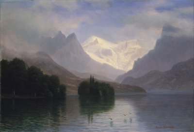 Escena de montaña de Albert Bierstadt