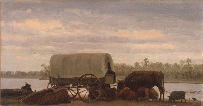 Mediodía en el Platte de Albert Bierstadt