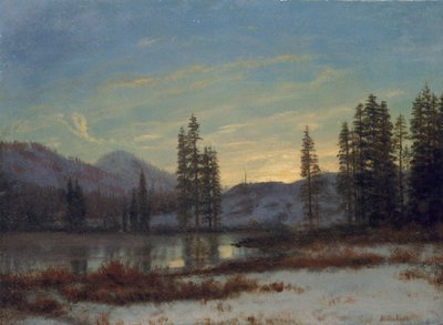 Nieve en las Rocosas de Albert Bierstadt