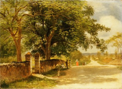 Calle en Nassau, c.1878 de Albert Bierstadt