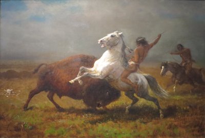 Estudio para "El último búfalo" de Albert Bierstadt