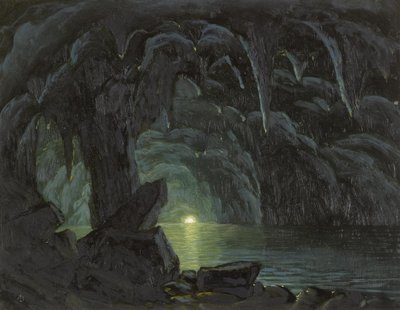 La Gruta Azul, Capri de Albert Bierstadt