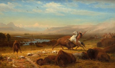 El último de los búfalos de Albert Bierstadt