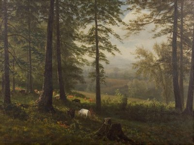 Vista a un claro de Albert Bierstadt