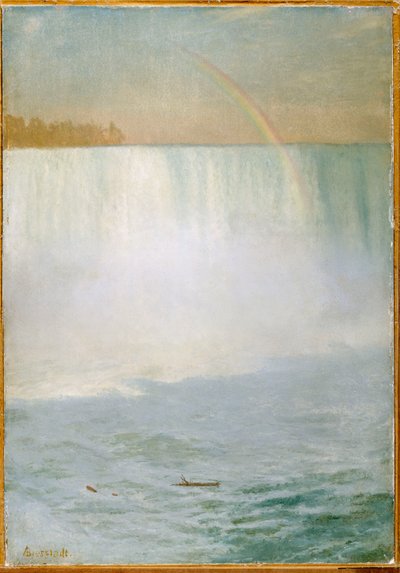 Cascada y arco iris, Niágara de Albert Bierstadt