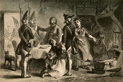 Conscripción de Soldados Alemanes para el Servicio en América, 1877 de Albert Bobbett