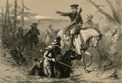 El Mayor Washington en su misión al Comandante Francés, 1877 de Albert Bobbett