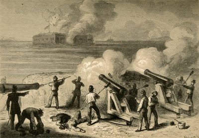 El Ataque al Fuerte Sumter, 1878 de Albert Bobbett