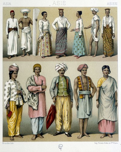 Trajes de Indias - en “El traje histórico” de Racinet, finales del siglo XIX de Albert Charles August Racinet