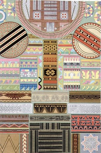 Decoración de Oceanía y África Central, de 