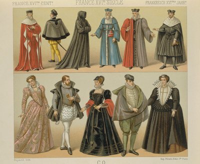 "Le Costume Historique" (La Historia Completa del Traje) por Auguste Racinet, Volumen IV de Albert Charles August Racinet