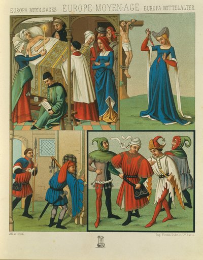"Le Costume Historique" (La Historia Completa del Traje) por Auguste Racinet, Volumen IV de Albert Charles August Racinet