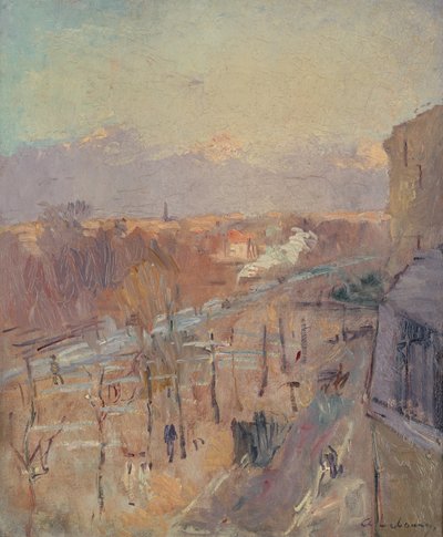 La avenida de París después de una tormenta (óleo sobre lienzo) de Albert Charles Lebourg