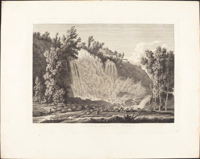Cascatella Superiore en Tivoli de Albert Christoph Dies