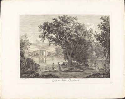 Lago en Villa Borghese de Albert Christoph Dies